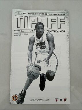 Official Miami Heat Eastern Conference Finals Game Program 5.22.2011 vs Bulls